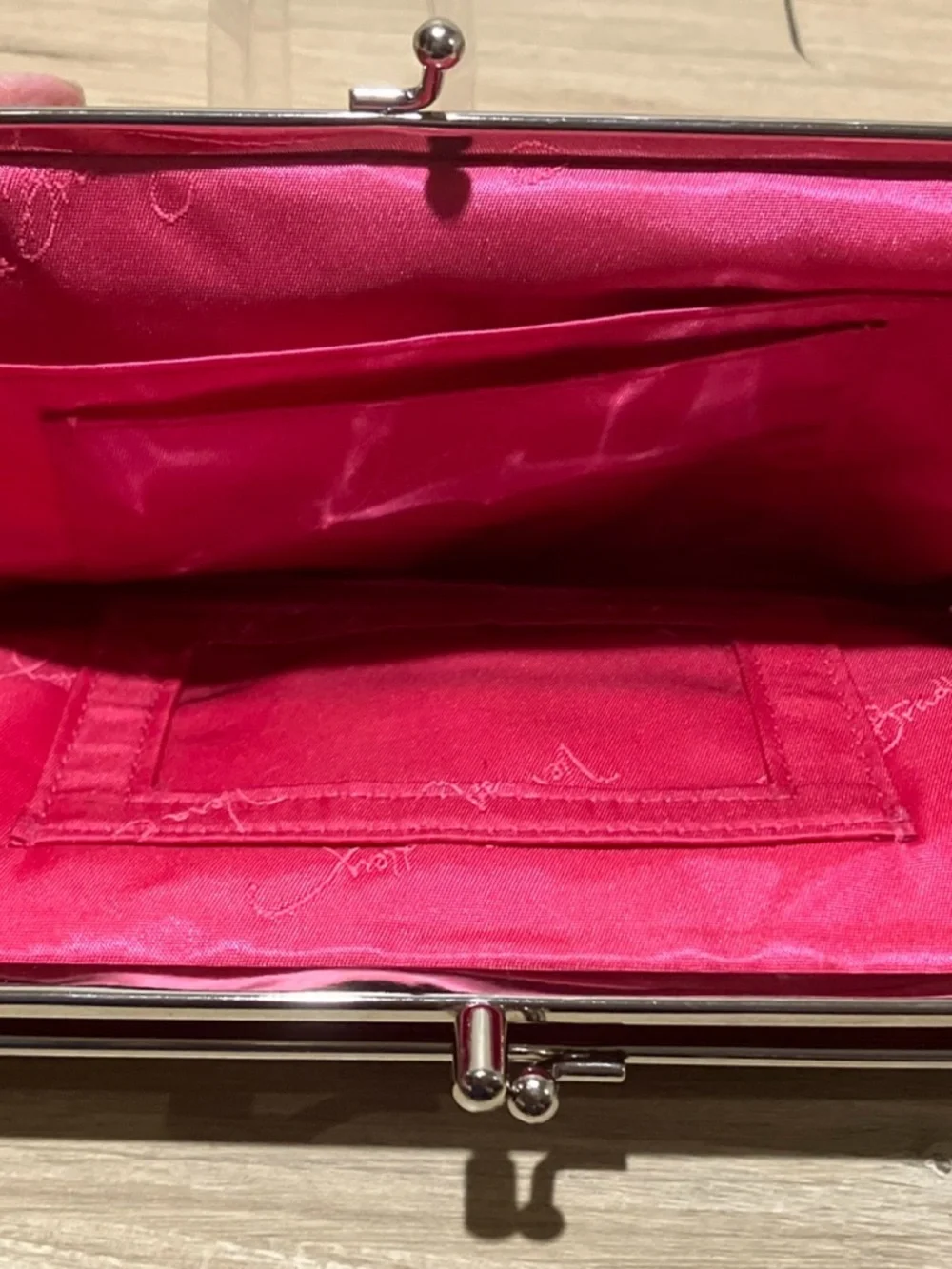Vera Bradley Bright Pink Quilted Kiss-Lock Wallet - Picture 5 of 5